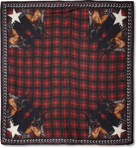 givenchy doberman-print modal and cashmere-blend scarf|Givenchy Scarves and mufflers for Men .